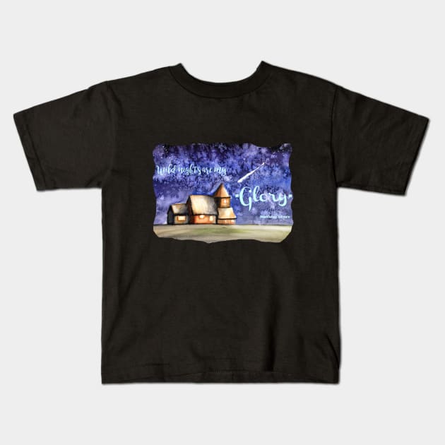 Wild Nights Kids T-Shirt by Danipost